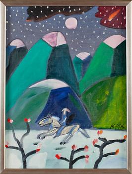 MADELEINE PYK, olja på duk, signerad.