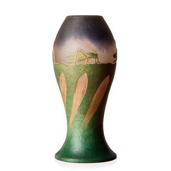 2. Axel Enoch Boman, An Axel Enoch Boman cameo glass vase, Reijmyre, Sweden 1913.