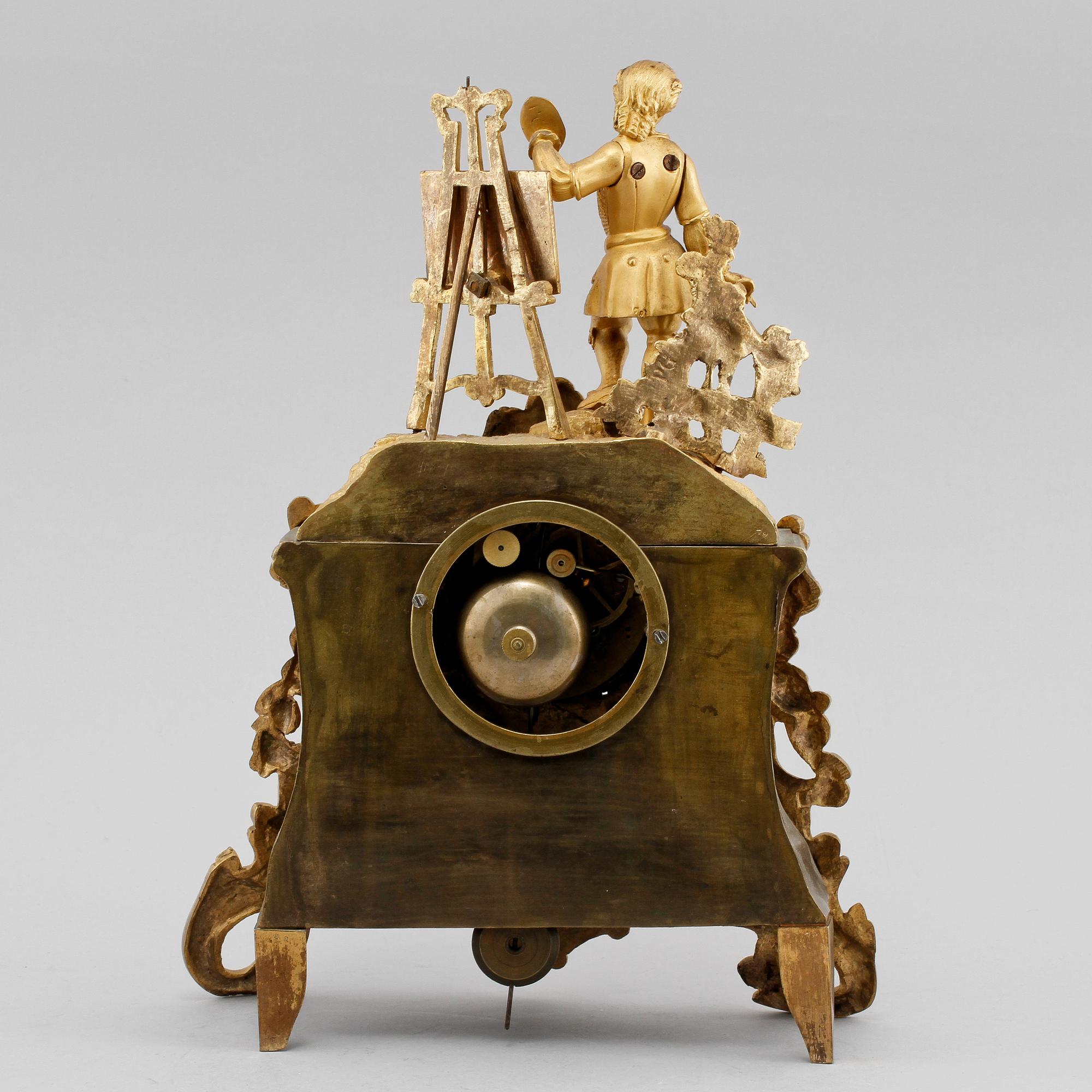 BORDSPENDYL, senempire/nyrokoko, Frankrike, 1800-talets andra hälft.