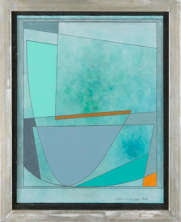 Göran Augustson, gouache, signed and dated, 2000.