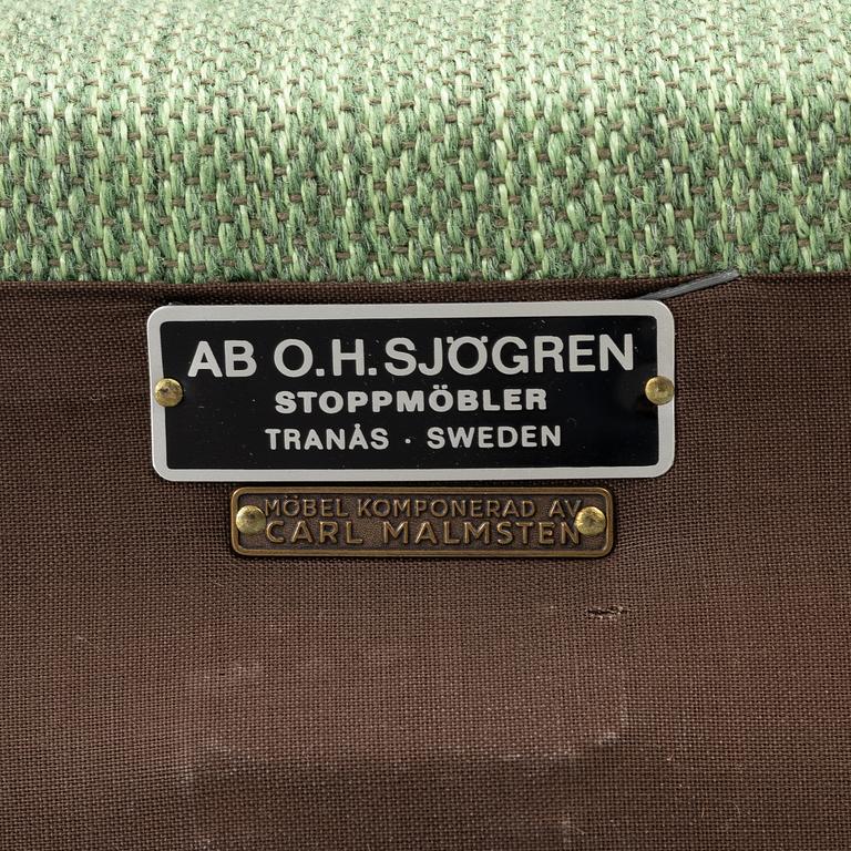 Carl Malmsten, a sofa, "Samsas", second half of the 20th century.