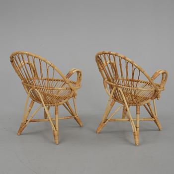 MÖBELGRUPP, 3 delar, rotting, 1900-talets tredje kvartal.
