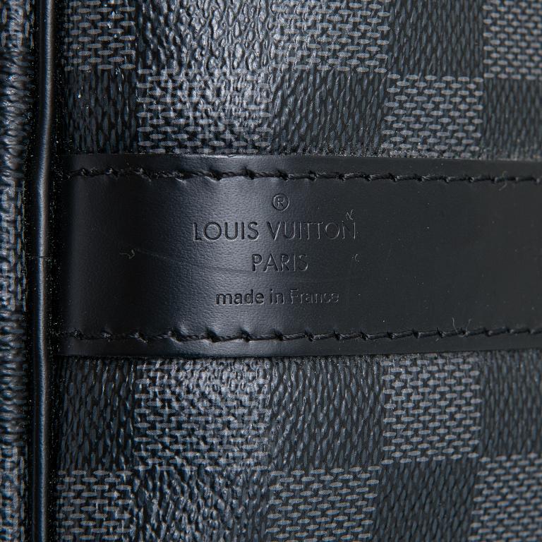 Louis Vuitton, A Damier Graphite  'Keepall 55 Bandoulière', weekend bag.