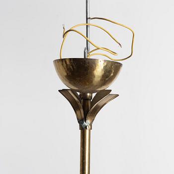 Lars Holmström, a brass chandelier, Arvika, mid-20th Century.