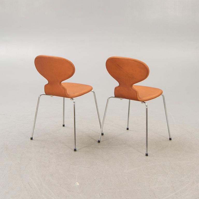 Arne Jacobsen, stolar, 6 st, "Myran", Fritz Hansen, Danmark.