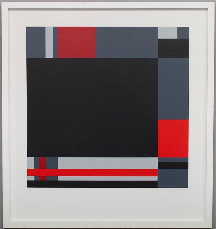 JO NIEMEYER, färgserigrafi, signerad och numrerad 32/90.