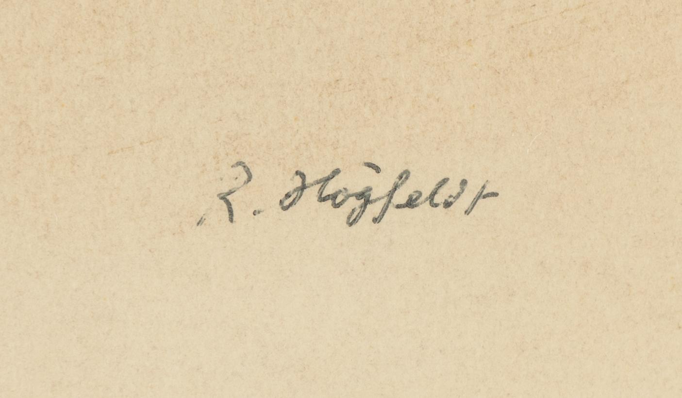Robert Högfeldt, watercolour, signed.