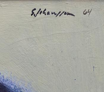 SVEN JOHANSSON, olja  på duk. Signerad och daterad 1964.
