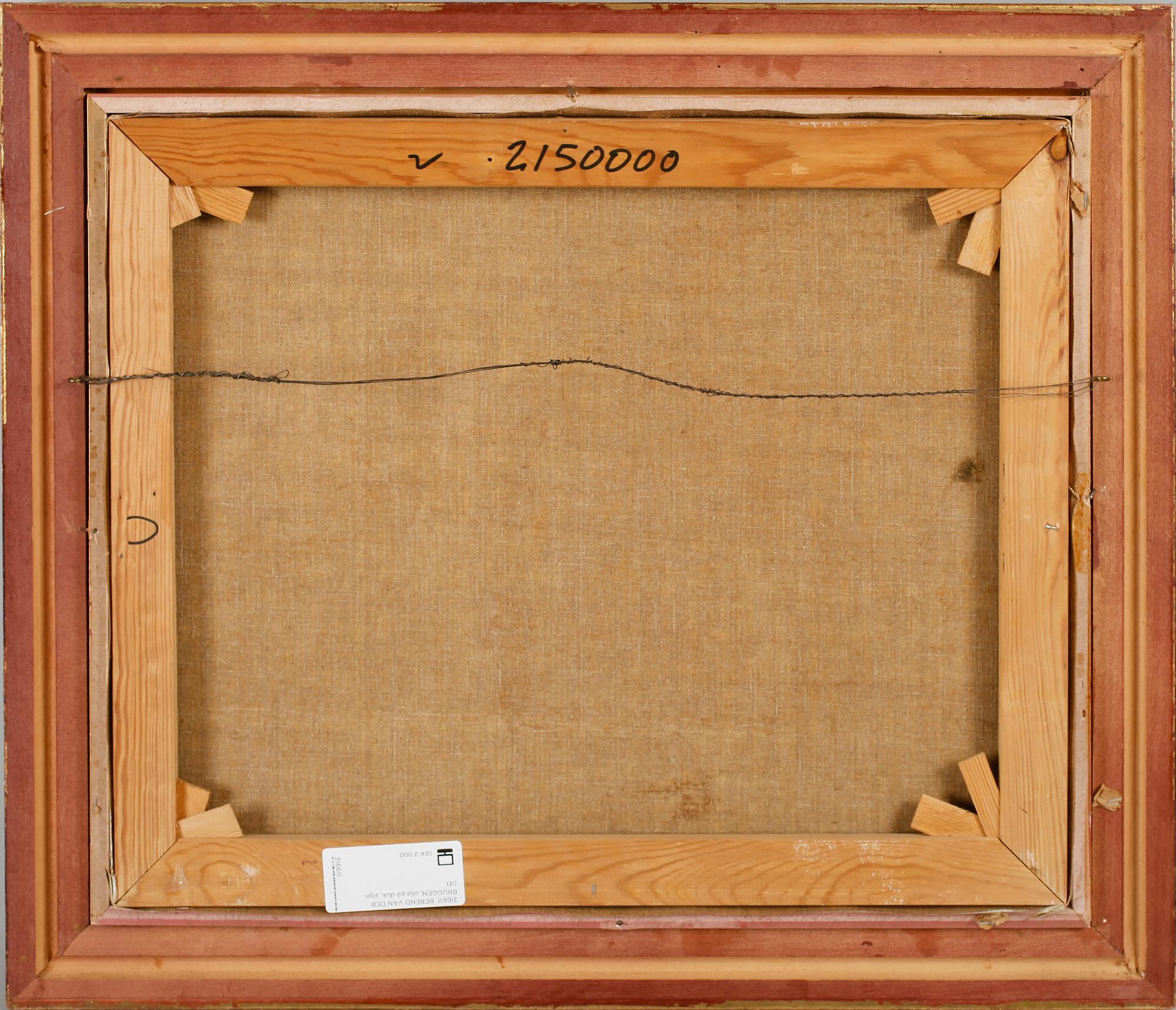 BEREND VAN DER BRUGGEN, olja på duk, sign.