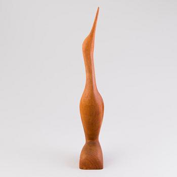 SAKARI PYKÄLÄ, a wooden sculpture, signed and dated -65.