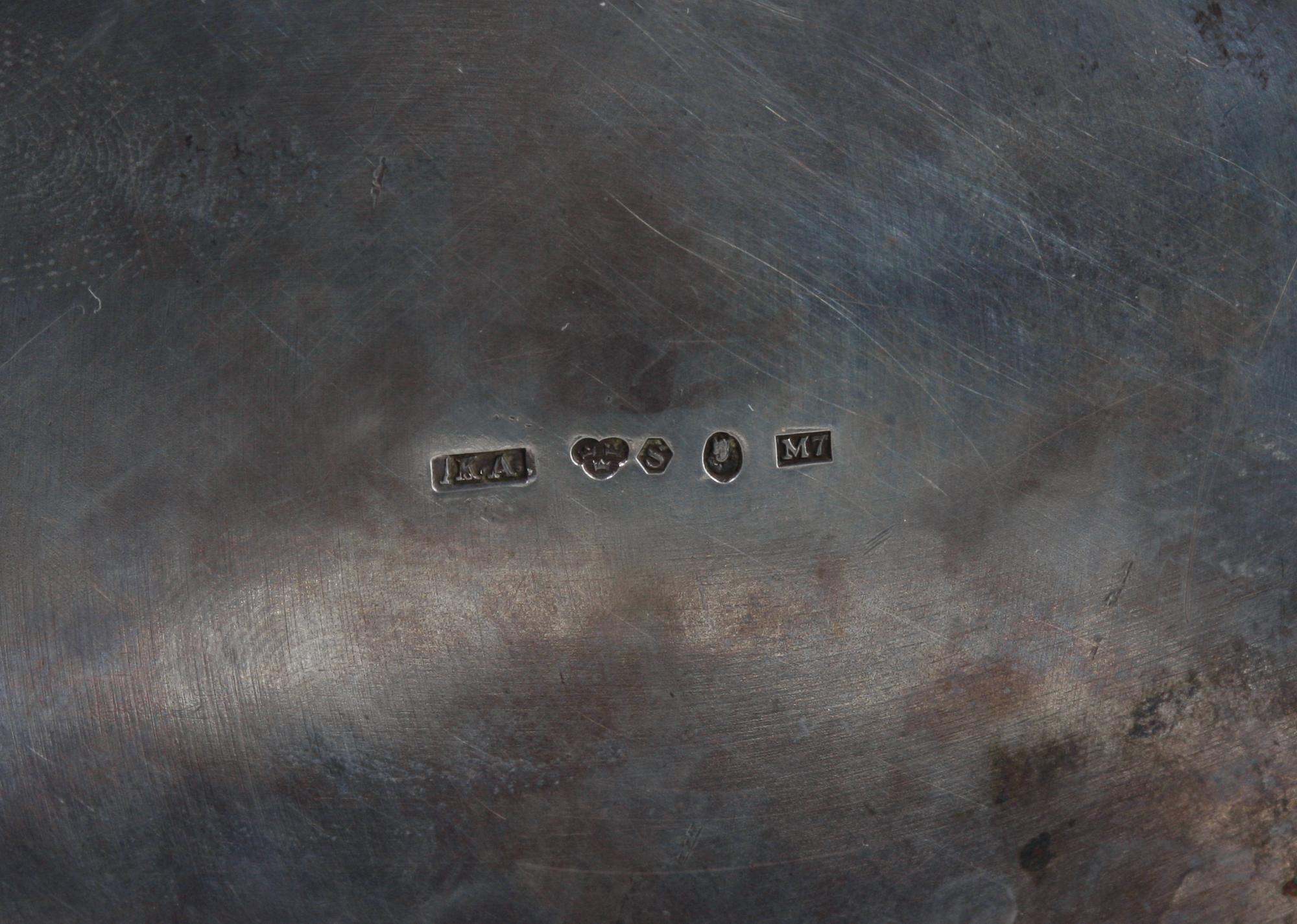 KAFFEKANNA, silver, gustaviansk stil, Stockholm 1914.