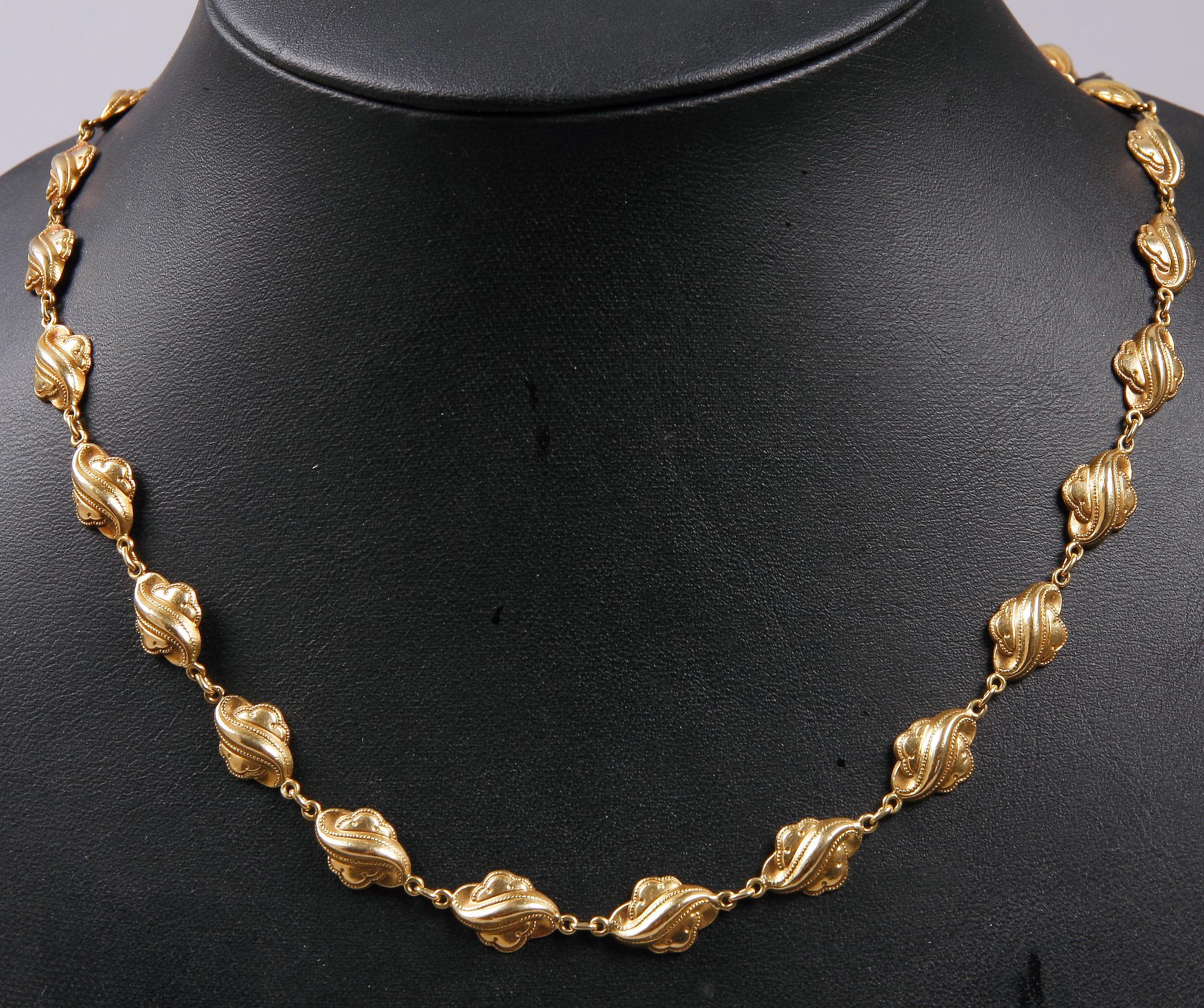 HALSBAND, guld 18K, importstämplat, vikt ca 14 gram.