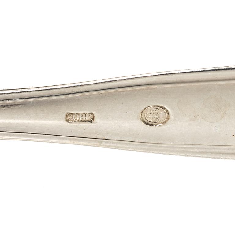 A Danish silver cutlery set, “Sachsisk”, Cohr, Swedish import mark ( 121 pieces).