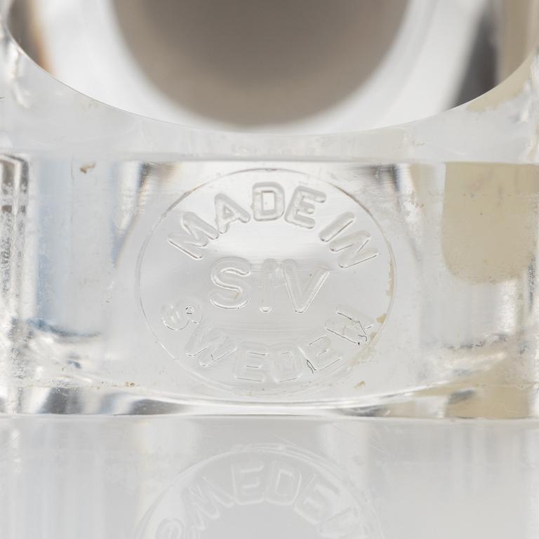 Siv Lagerström, three acrylic rings, 1970s.