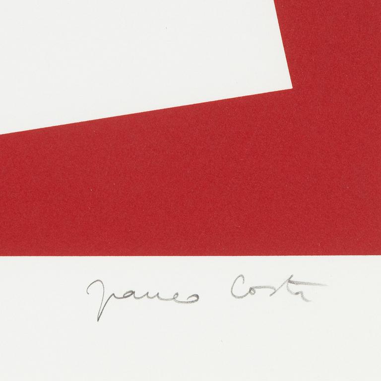 Franco Costa, silkscreen in colours, signed 36/150.