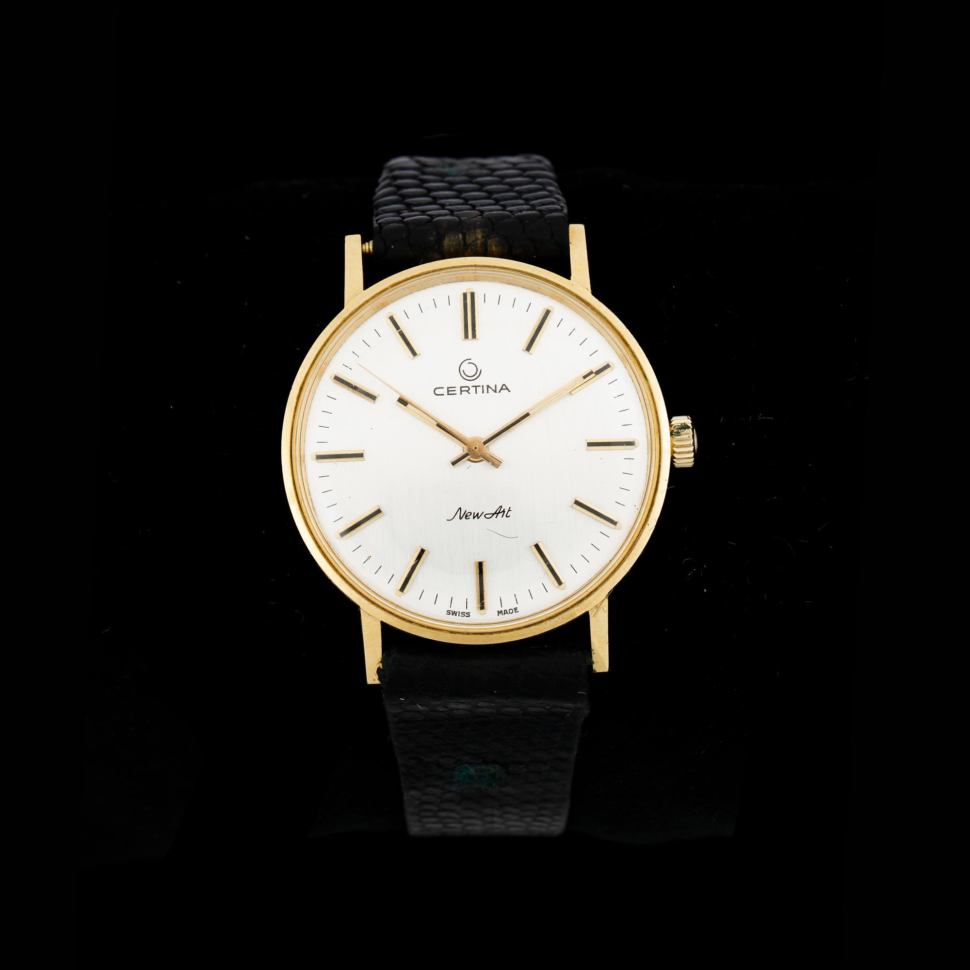 ARMBANDSUR, 18 k guld, Certina New Art, 1970-tal.