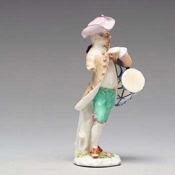 FIGURIN, porslin. Meissen, 1750-tal.