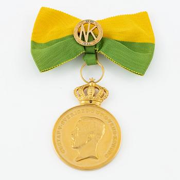 Swedish gold medal, Royal Patriotic Society, 1961.
