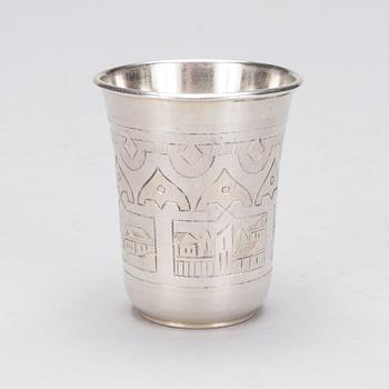 BÄGARE, silver, Ivan Zakharov (1856-1896), Moskva Ryssland 1879. Vikt ca 51,7 g.