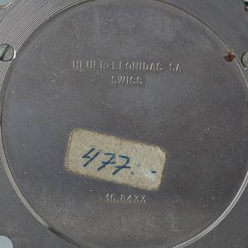 HEUER, Master-Time 8-Days samt Monte-Carlo stoppur, panelur, 57,5 x 57,5 mm,