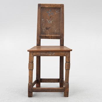 Chair, folk art, dated 1803.