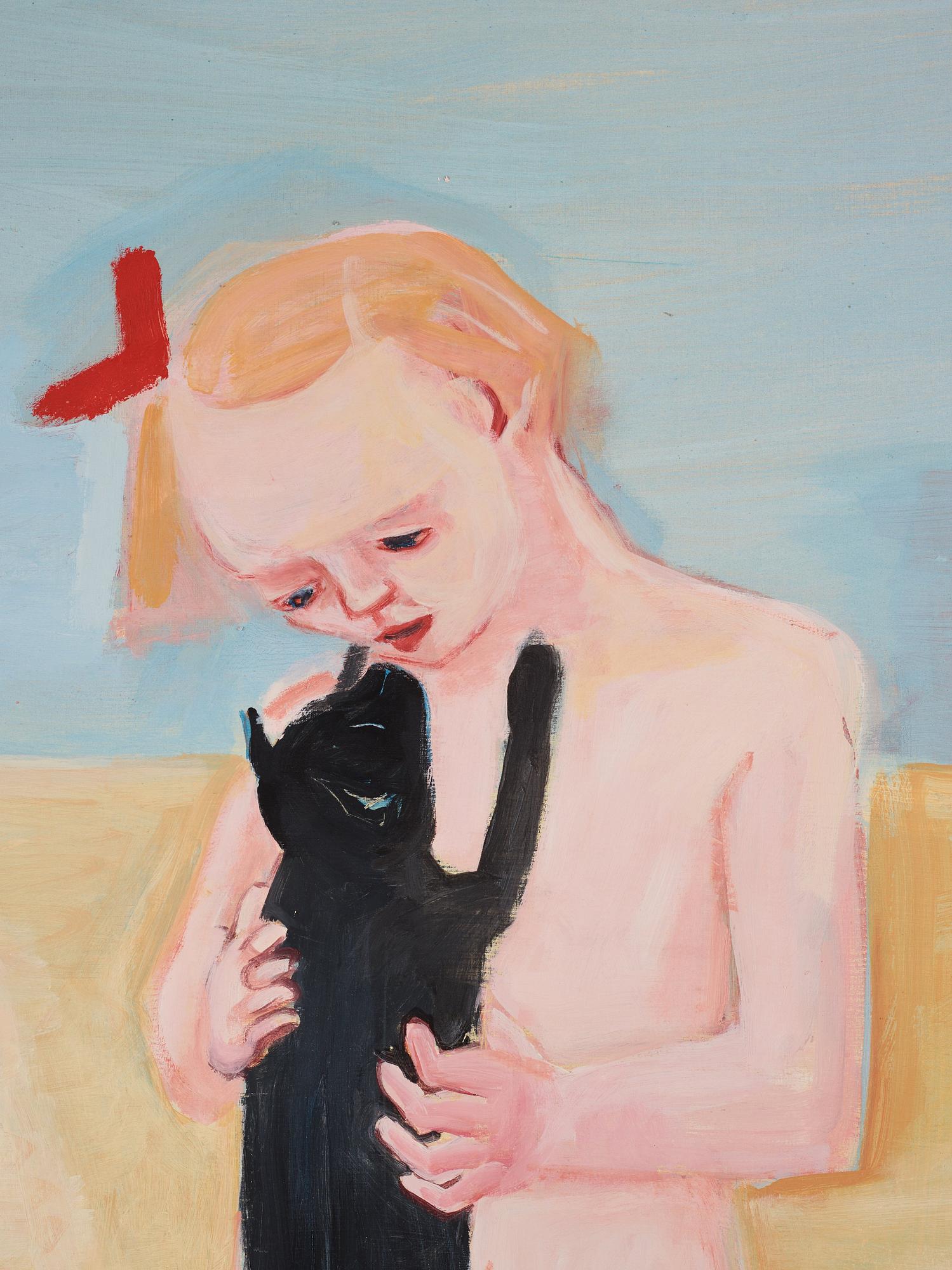 Lena Cronqvist, "Flickor, katt och docka".