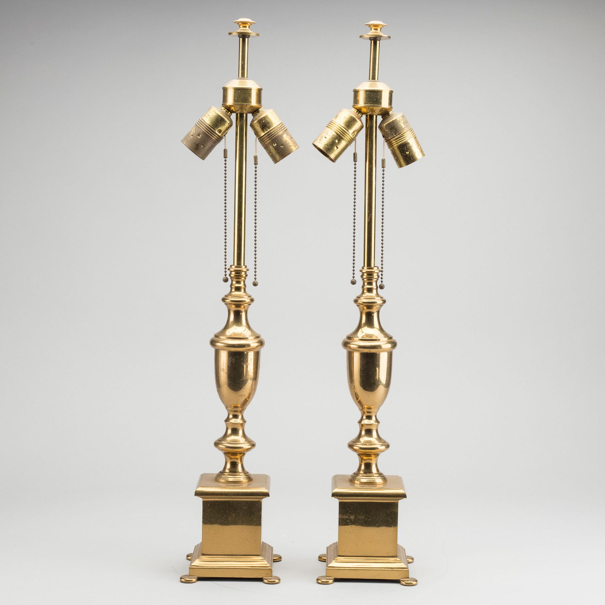 A pair of mid century table lamps.