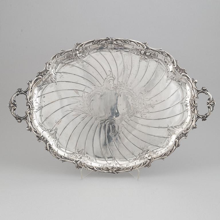 A German rococo style silver tea- and coffee service.