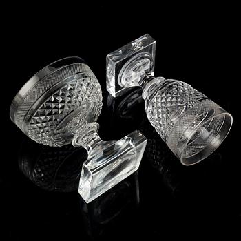 Elis Bergh, glasservis, 45 delar, "Kent", Kosta Boda, 1900-talets andra hälft.