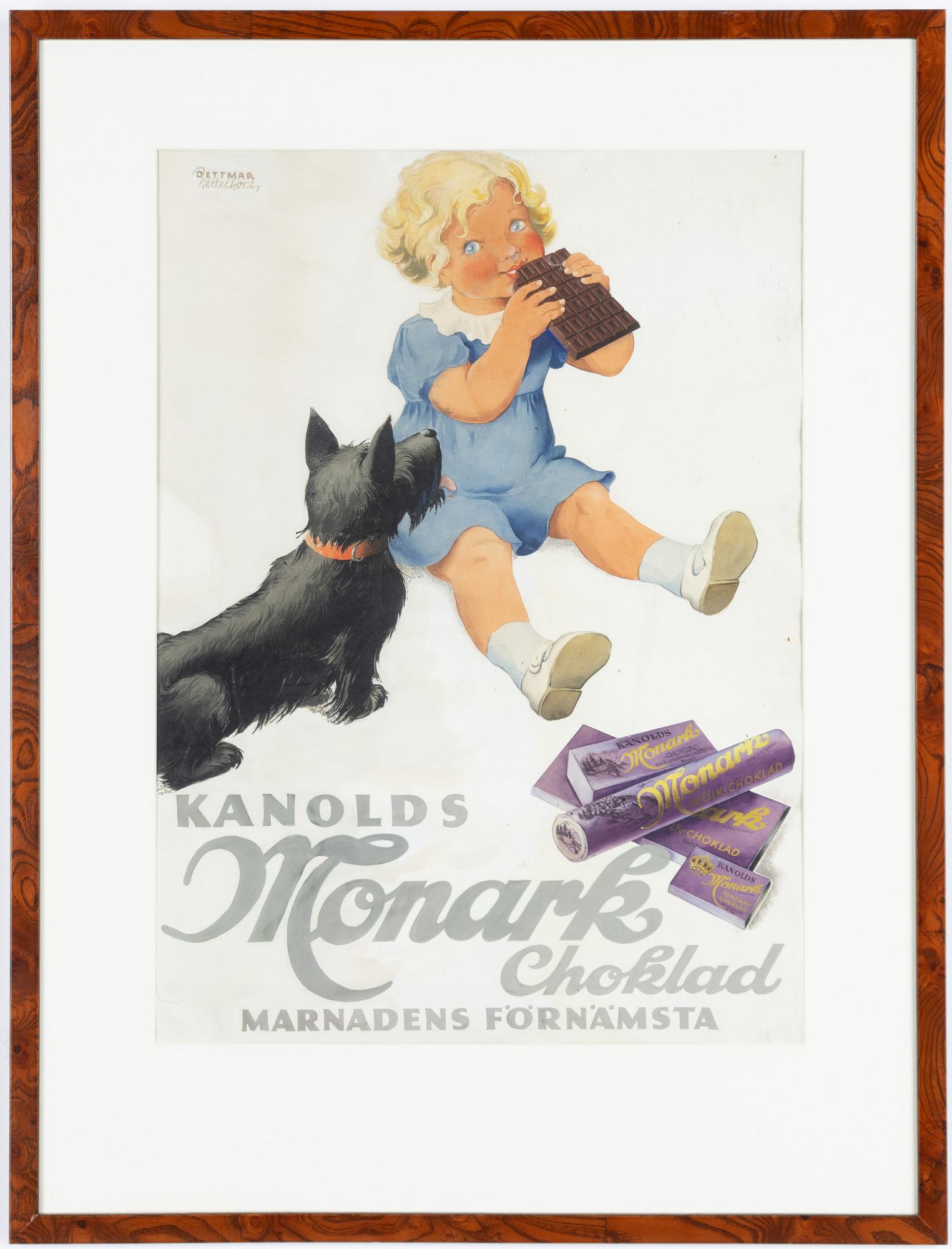 Dettmar Nettelhorst, 'Kanolds Monark Choklad'.