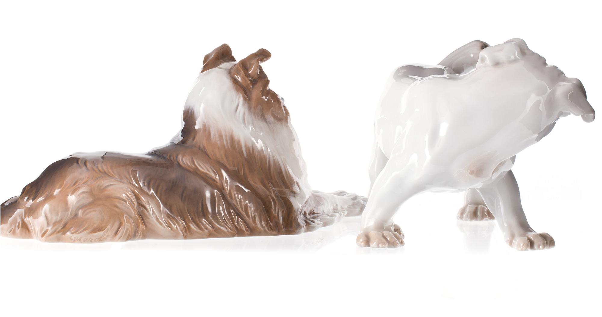 FIGURINER, 2 st, porslin, Royal Copenhagen och Bing & Gröndahl.
