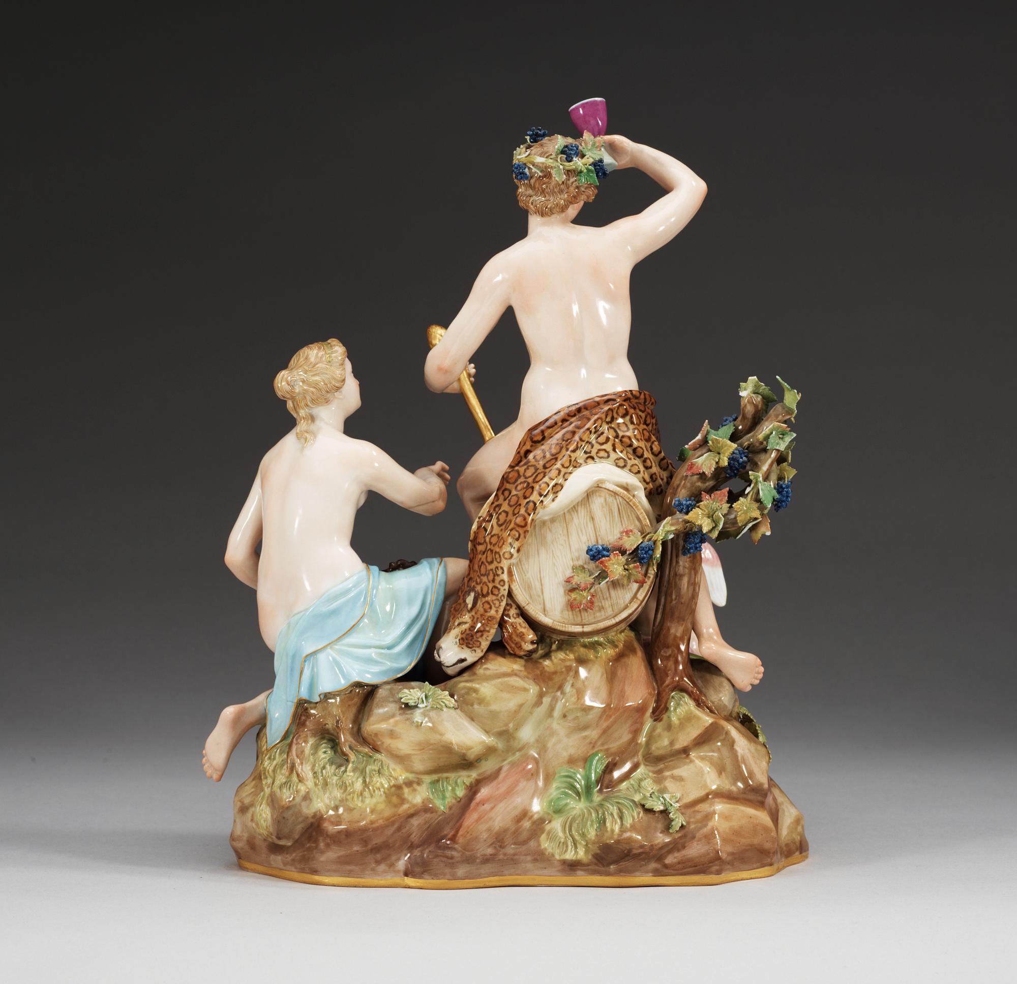 FIGURGRUPP, porslin. Meissen, omkring 1900.