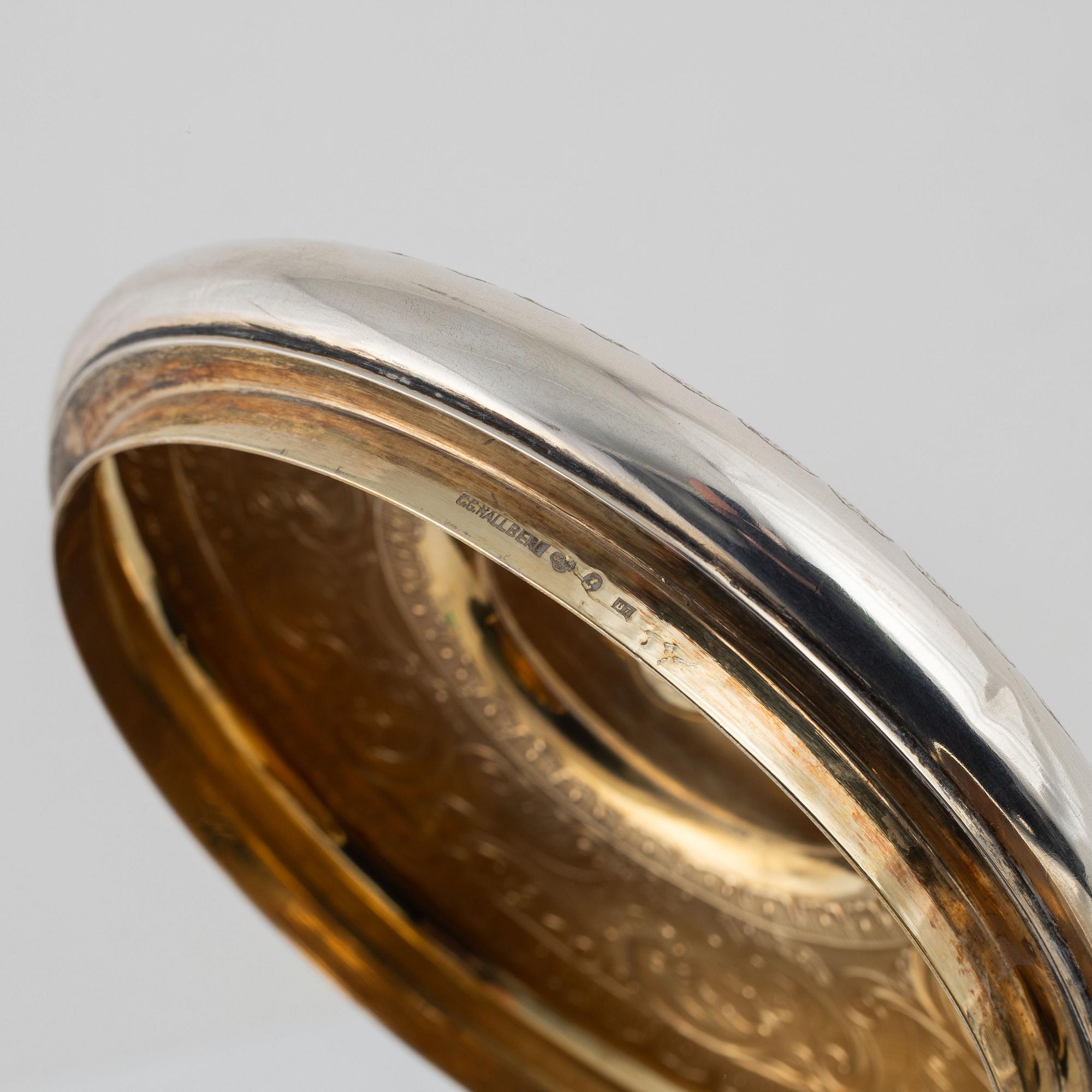 Dryckeskanna, barockstil, CG Hallberg, Stockholm 1904.