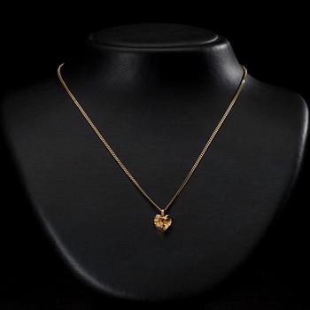 HÄNGSMYCKE, 14K guld, "Hjärta" Björn Weckström Lapponia 1971. Vikt 5,9 g.