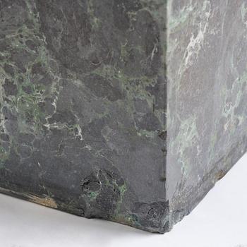 A black Scagliola 20th century column.