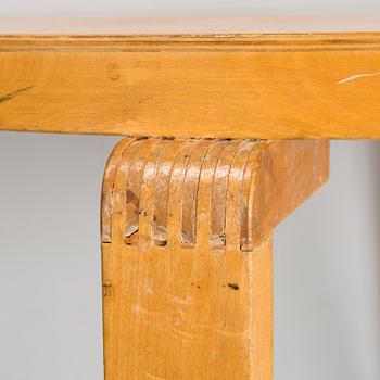 Alvar Aalto, pöytä "73" ja tuoleja, 4 kpl, malli 69, O.Y. Huonekalu-ja Rakennustyötehdas A.B. 1940-luku.