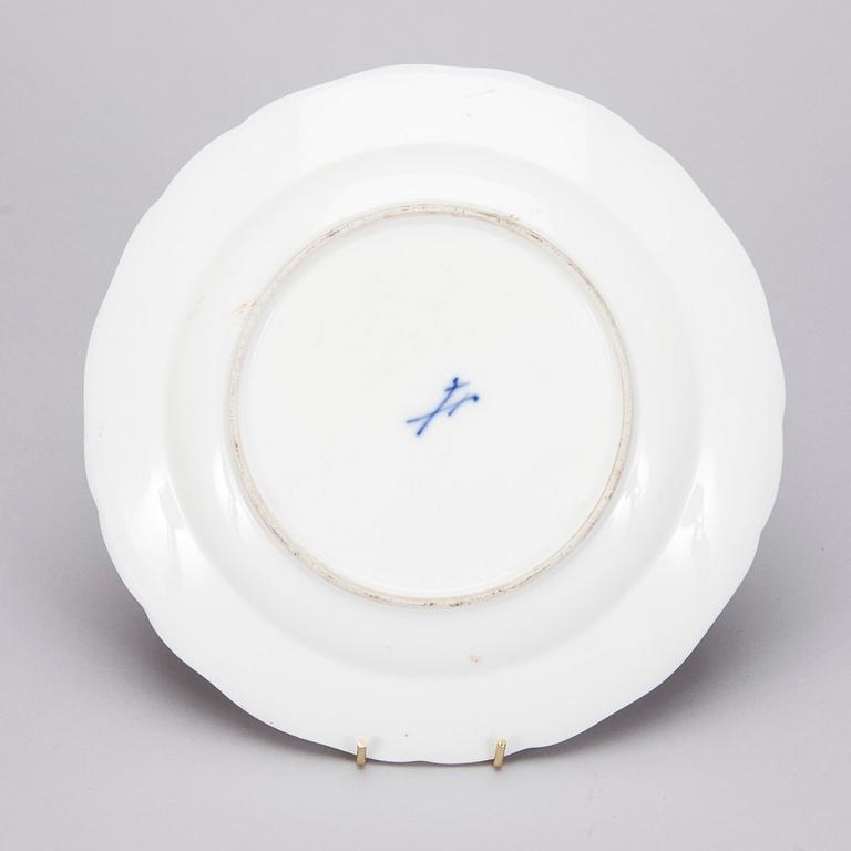 TALLRIK, porslin, Meissen 1800-tal.