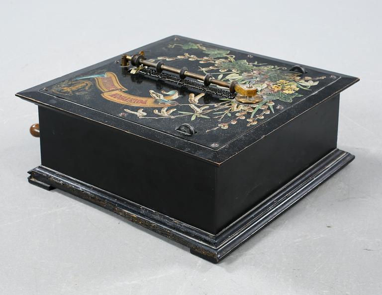 Polyphone music box with 31 records, Germany, around the year of 1900.