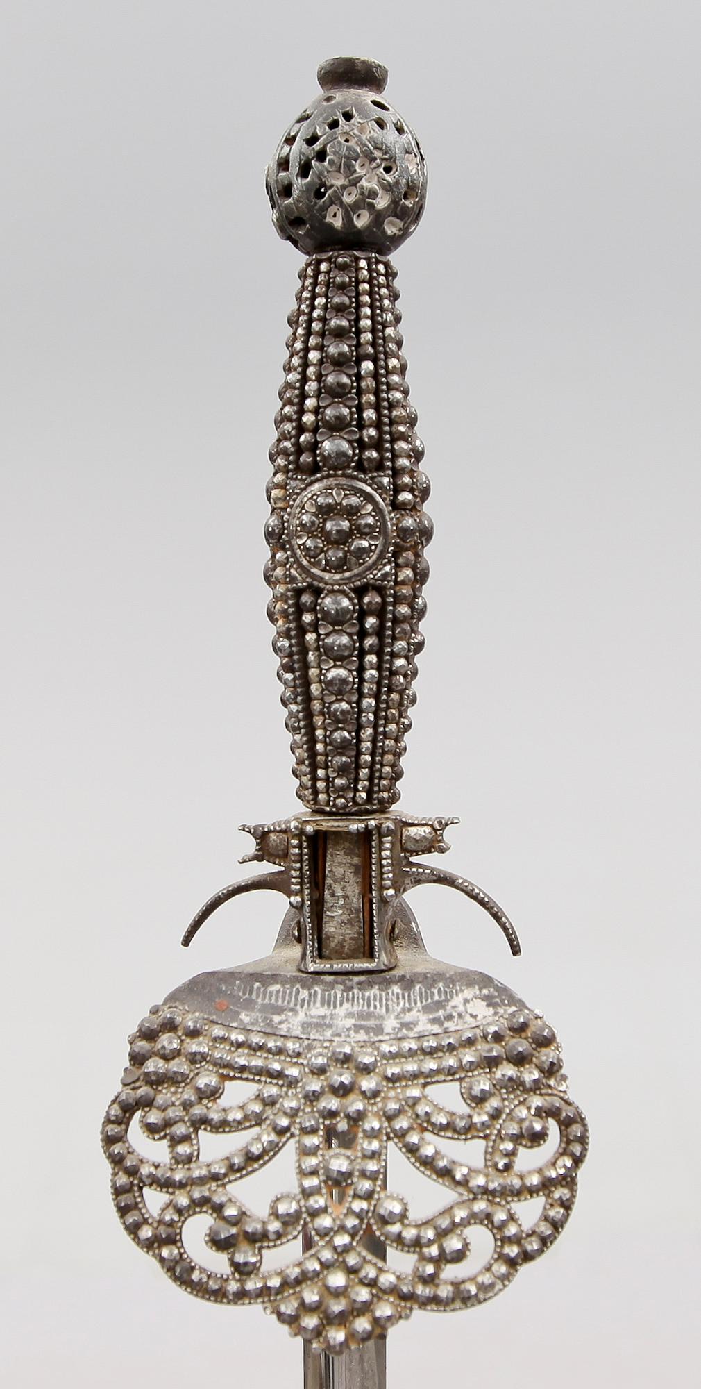 SVÄRD, stål, small sword, möjligen England, ca 1800.