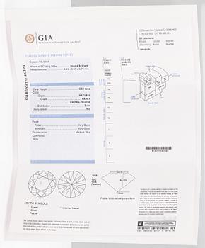 Sormus, 14K valkokultaa ja timantteja n. 0.97 ct yht. GIA-todistus. Suomi 1986.