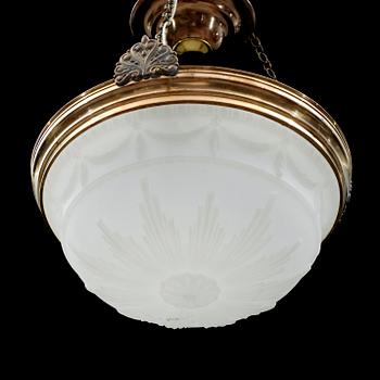 TAKLAMPA, 1900-talets första hälft. Höjd ca 50 cm.