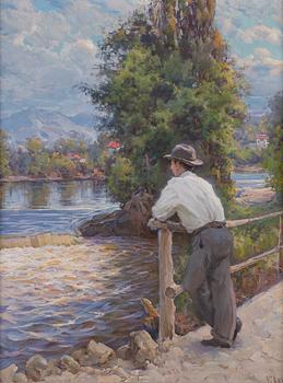 VASILI LEVI, VIEW OVER THE STREAM.