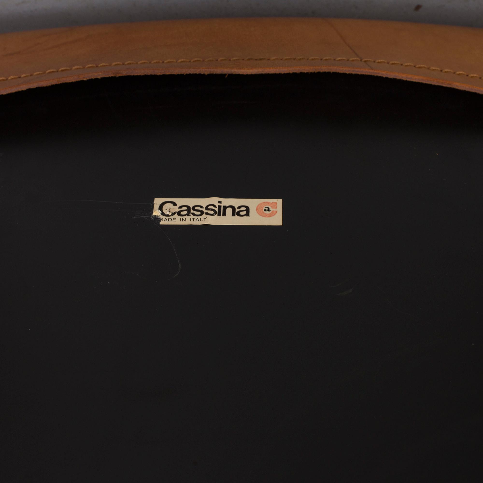 MARIO BELLINI, a pair of "413 CAB" chairs for Cassina.
