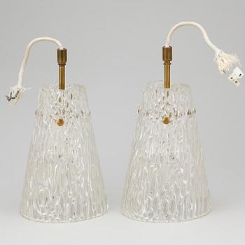 TAKLAMPOR, ett par, 1960-/70-tal.