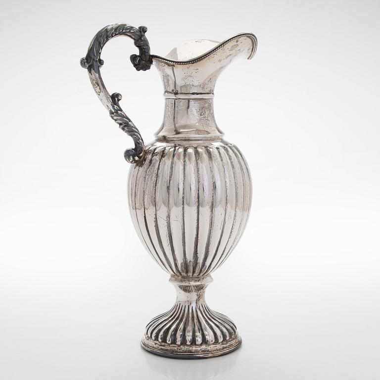 A Spanish silver ewer, 20th century.