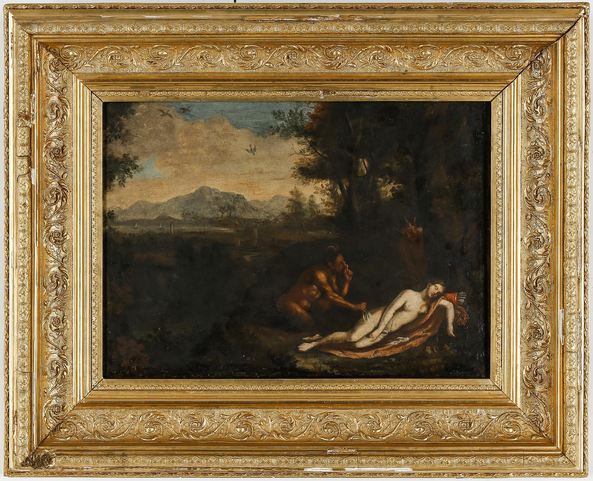 NICOLAS POUSSIN, hans efterföljd, olja på duk, 16/1700-tal.