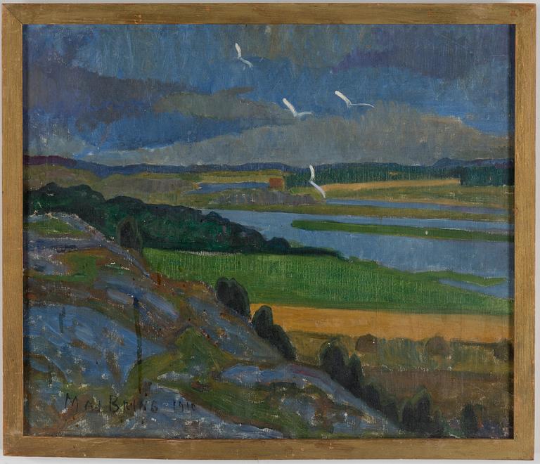 MAJ BRING, oil on canvas, signed Maj Bring and dated 1910.