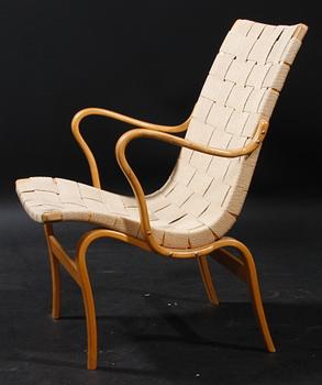 KARMSTOL, "Eva", Bruno Mathsson, Firma Karl Mathsson Värnamo. Brännmärkt.