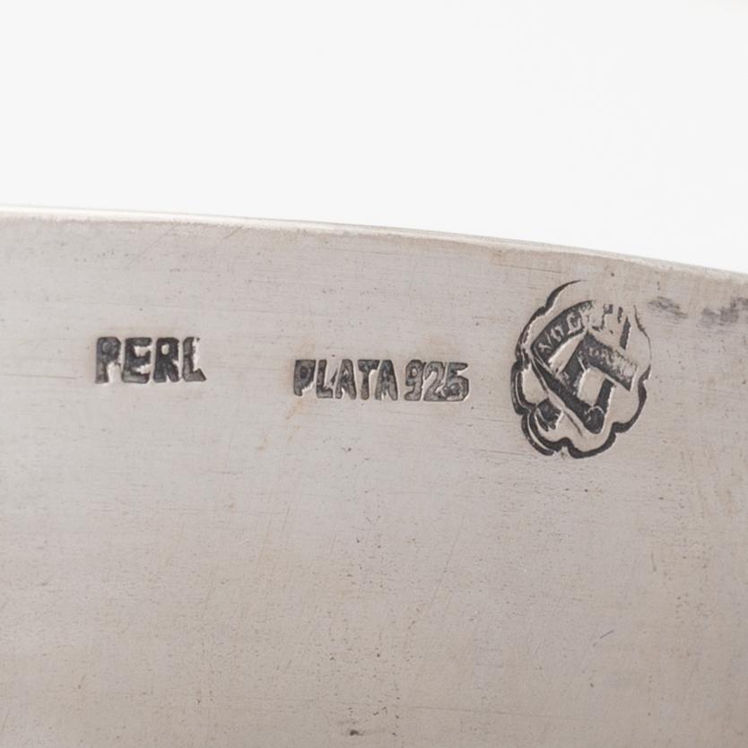 Bowl, sterling silver, Peru, 20th century.
