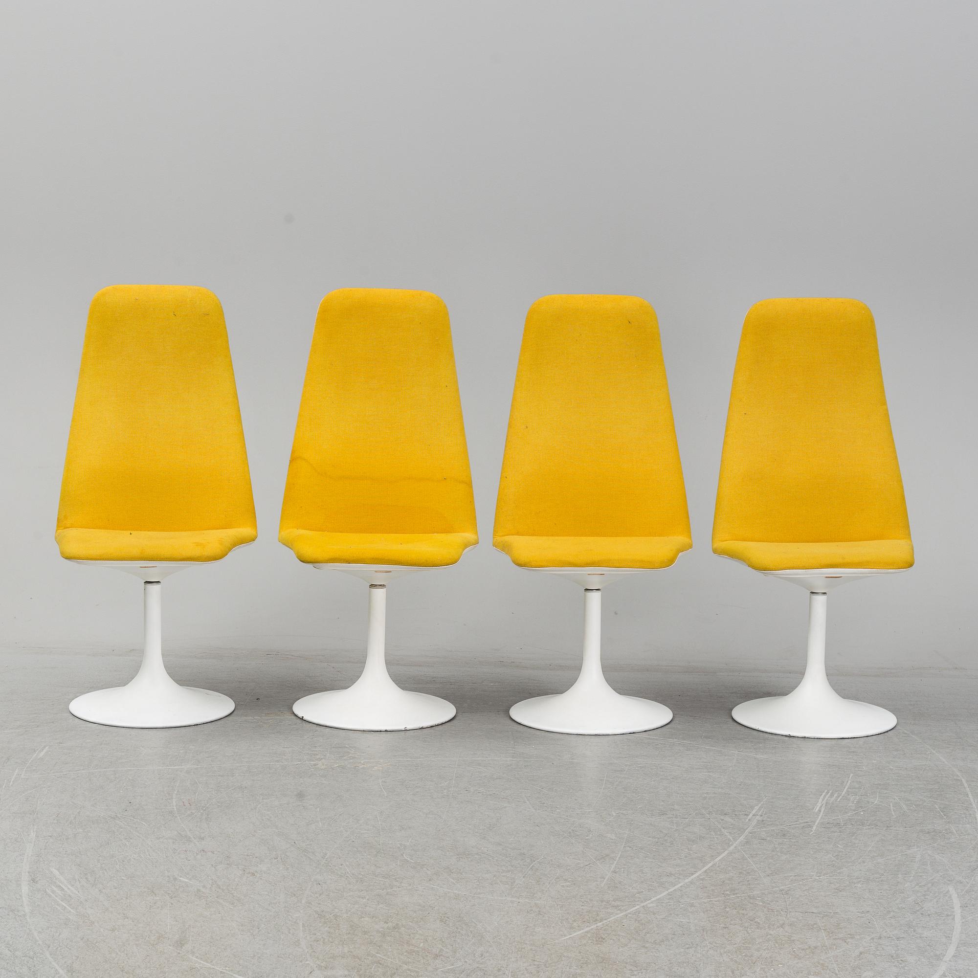 Four chairs by Johanson Design, Markaryd, Sweden.